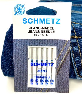 Agujas SCHMETZ originales jeans/denim 130/705 H-J 80/90/100